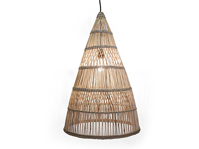 Natural Simple Rattan Cone Light